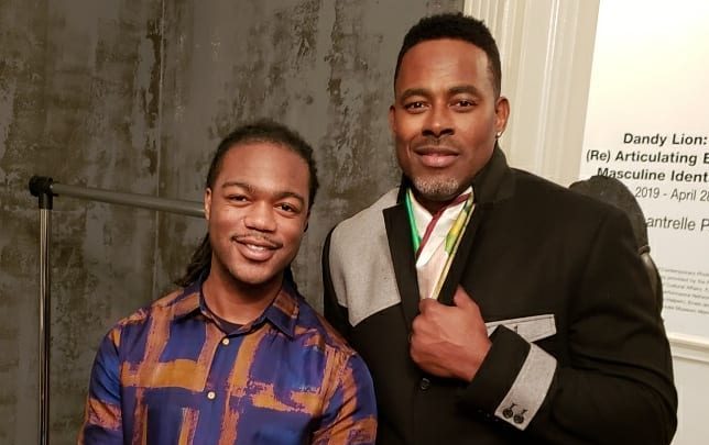 Cedric Brown with Actor Lamman Rucker