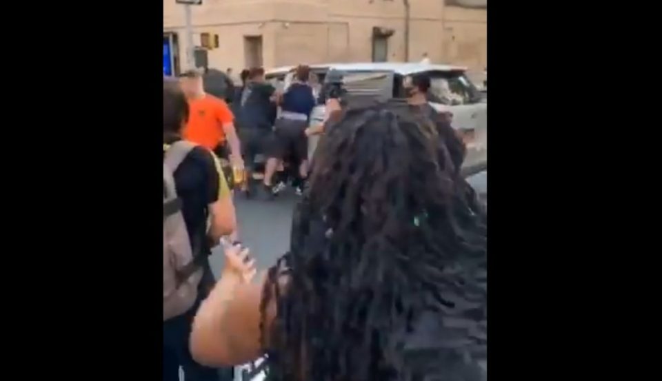 NYPD Officers Minivan