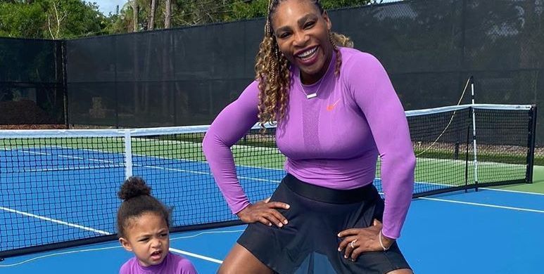 Serena Williams and daughter