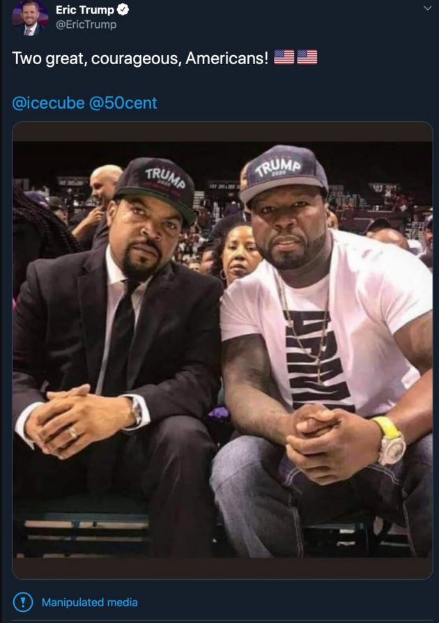 Doctored Ice Cube 50 Cent photo