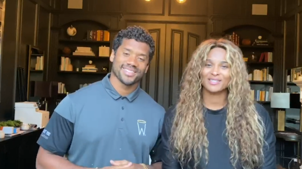 Ciara and Russell Wilson
