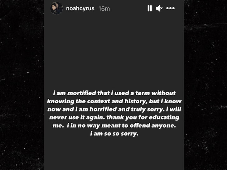 Noah Cyrus IG Stories