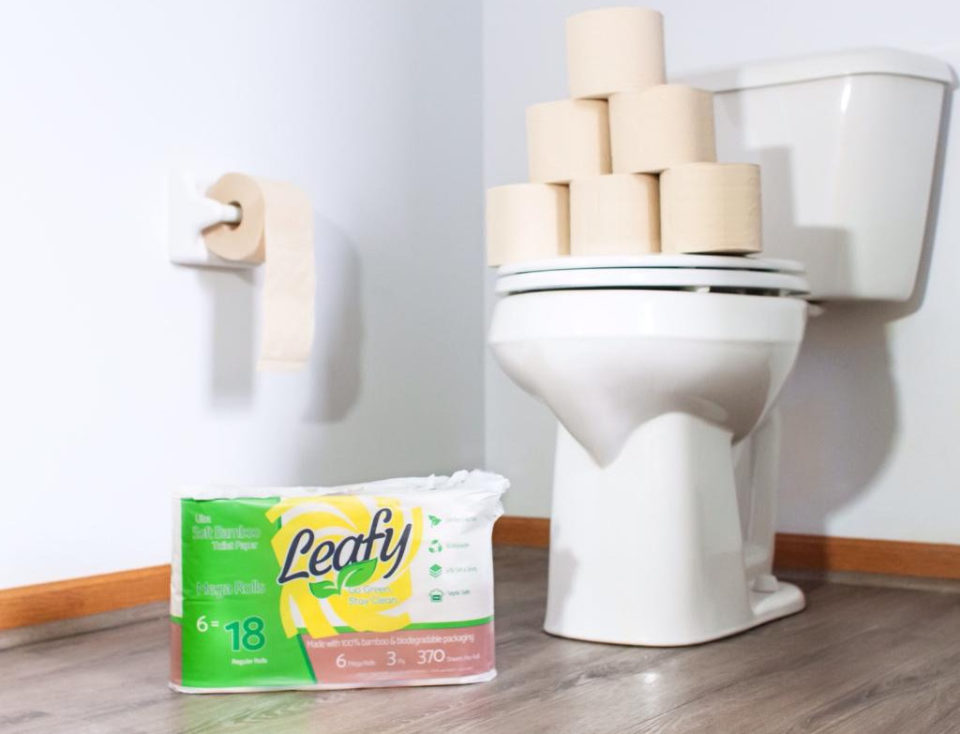 Leafy toilet paper
