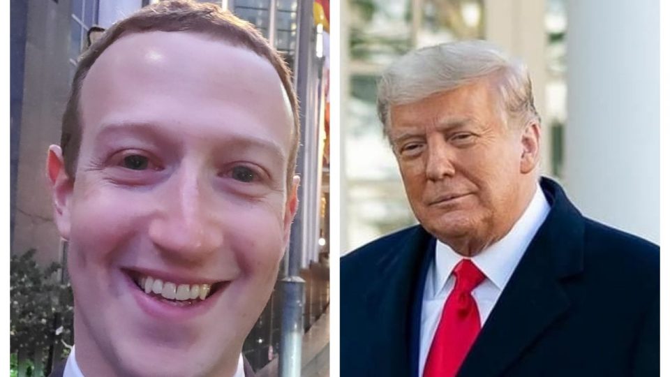 MArk Zuckerberg blocks Trump
