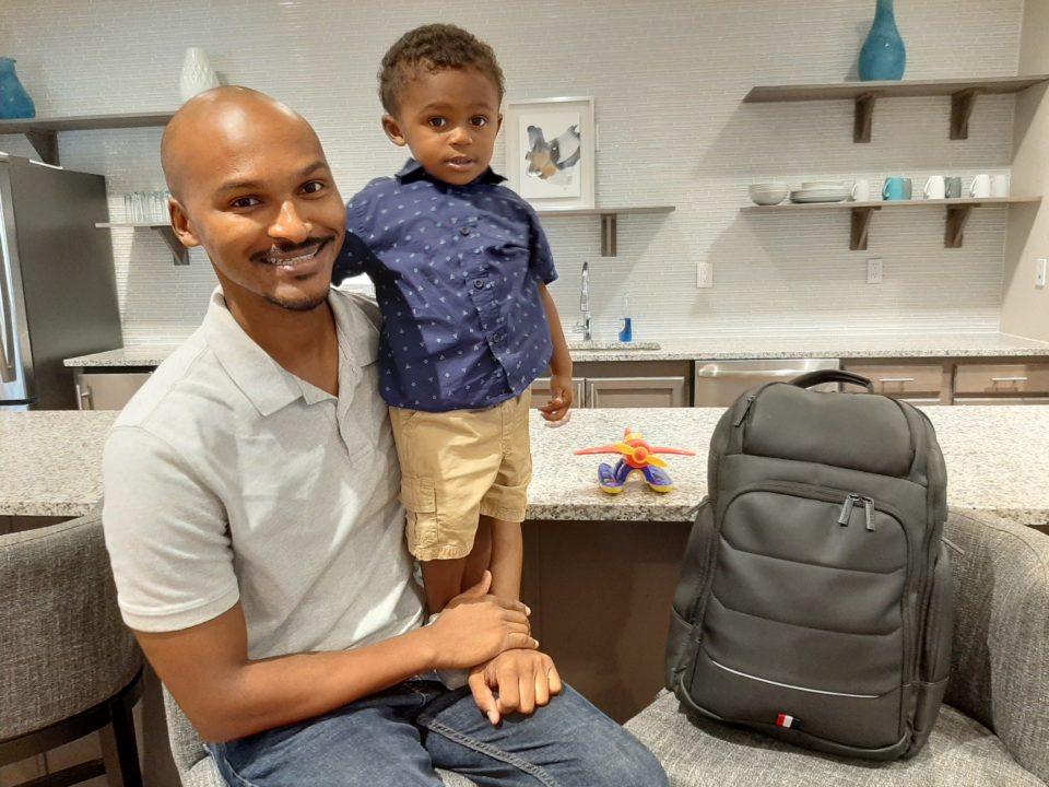 Kwame White Diaper Bags of Dads