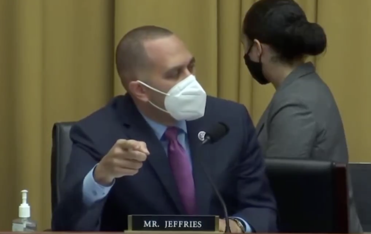 Pledge of Allegiance motion yield Hakeem Jeffries Burgess Owens session republican democrat politician