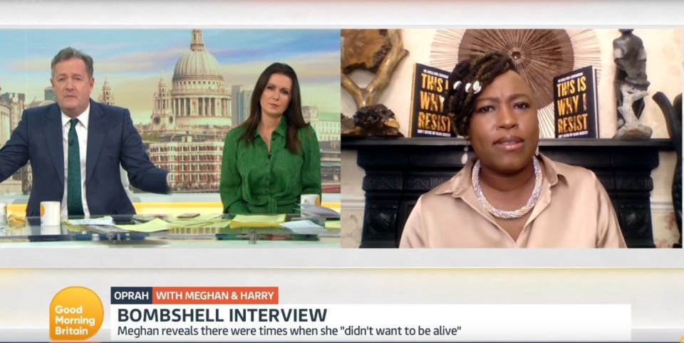 Piers Morgan, Shola Mos-Shogbamimu