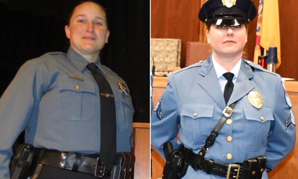 Sara Erwin and Sgt. Mandy Grey