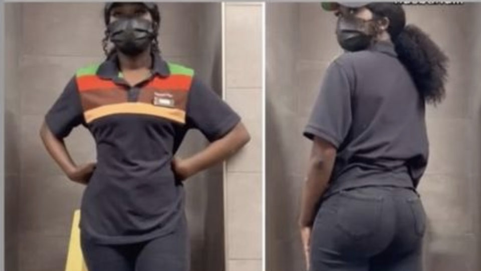 well-endowed, employee, La La, Burger King, TikTok, customer