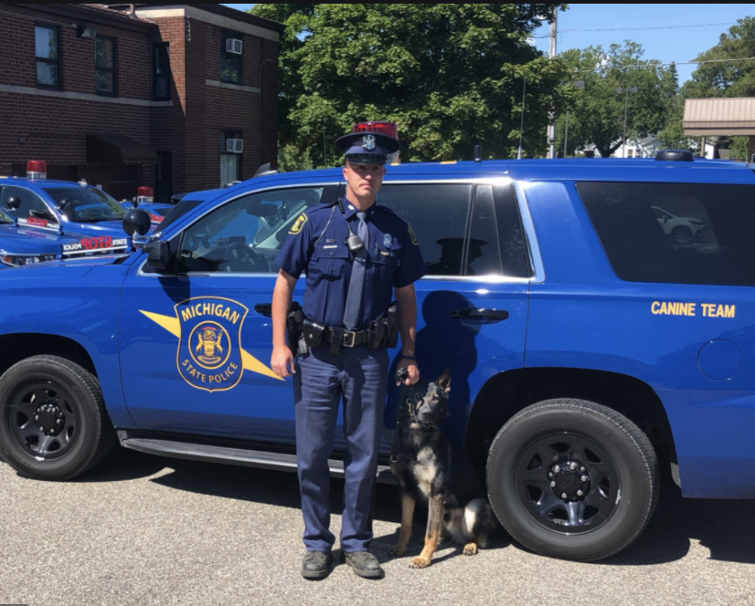 Robert Gilliam, Parker Surbrook, Michigan State Police, k-9