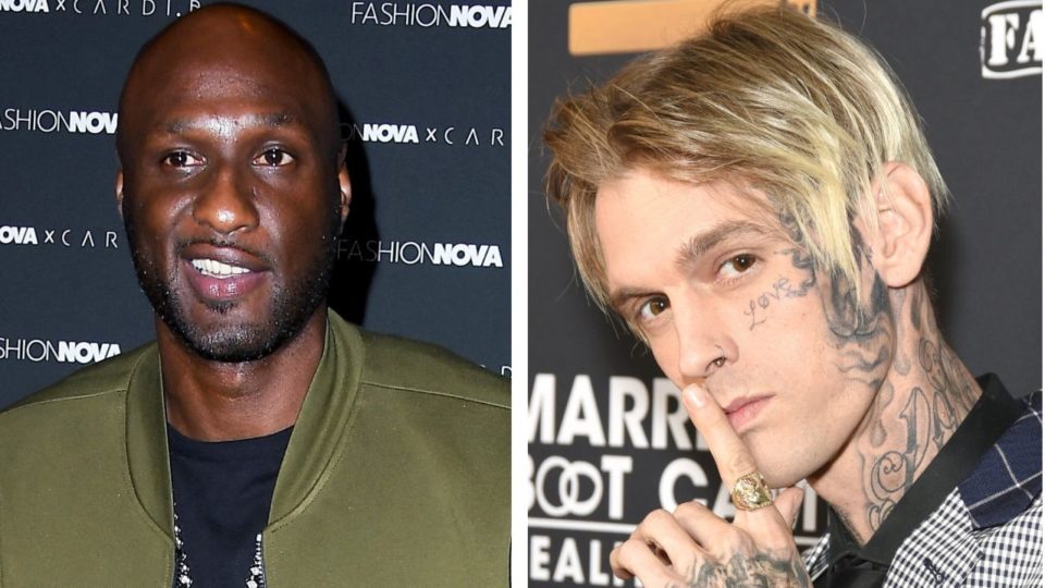 Lamar Odom Aaron Carter