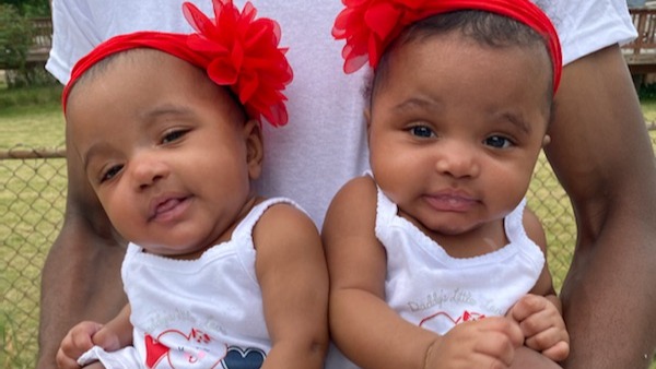 Ray Lucas' twin daughters