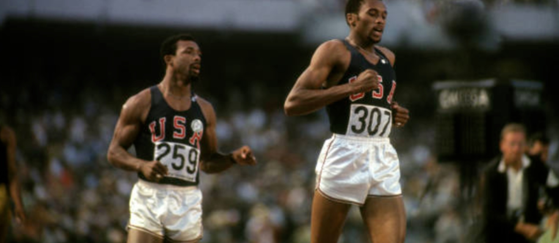 John Carlos and Tommie Smith 1968 Olympics (Photo John Carlos)