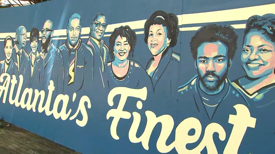 Mural by Aziza Andre in Atlanta's East Point