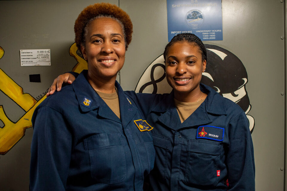 Navy, Tonya MCCray, Racquel McCray, training, ship