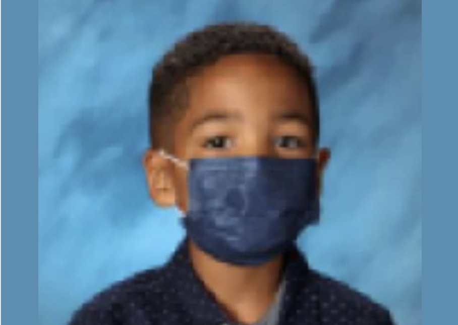 Mason, Nicole, Peoples, first-graders, mask, school pictures,