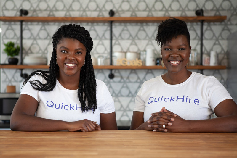 QuickHire Co-Founders, Angela Muhwezi-Hall and Deborah