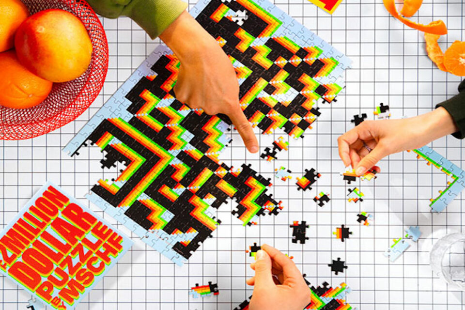 putting together puzzle