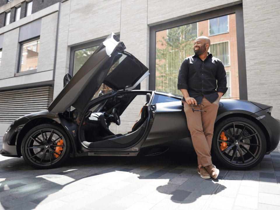 Starr Luxury CEO Ikenna Ordor with his luxury car