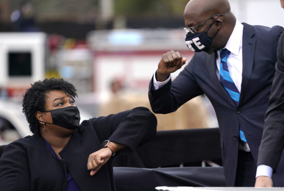 Stacey ABrams Raphael Warnock