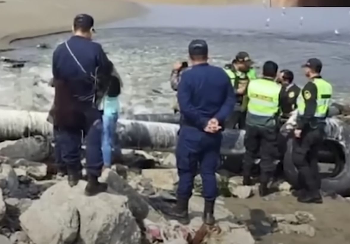 Police at crime scene of Blanca Arellano in Peru