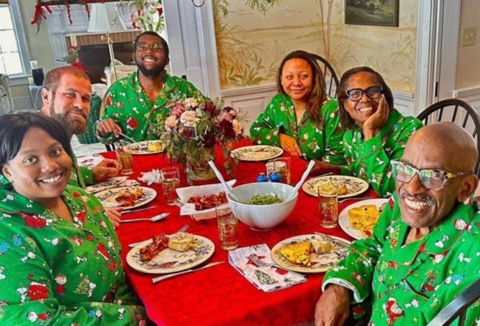 Al Roker and family on Christmas