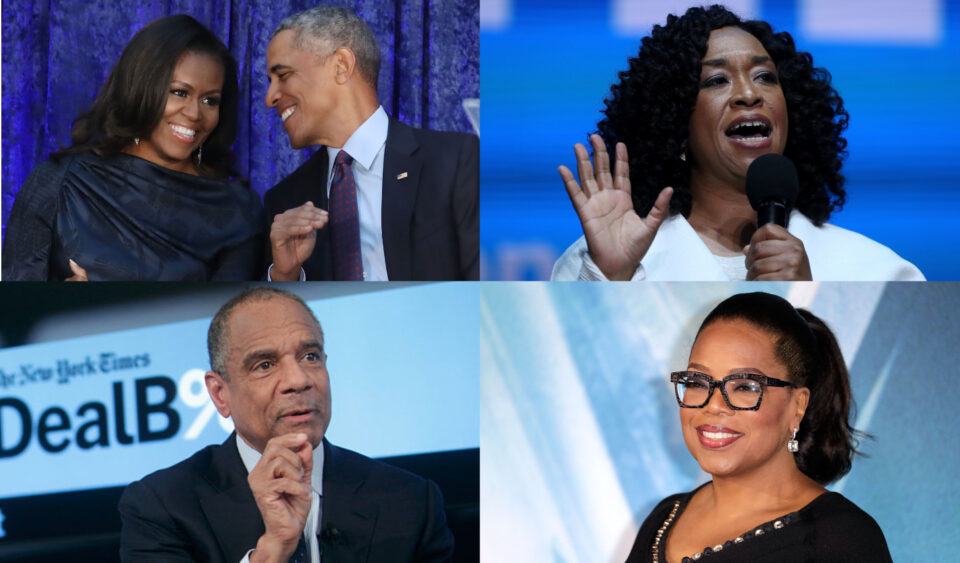 Michelle and Barack Obama, Shonda Rhimes, Kenneth Chenault, Oprah