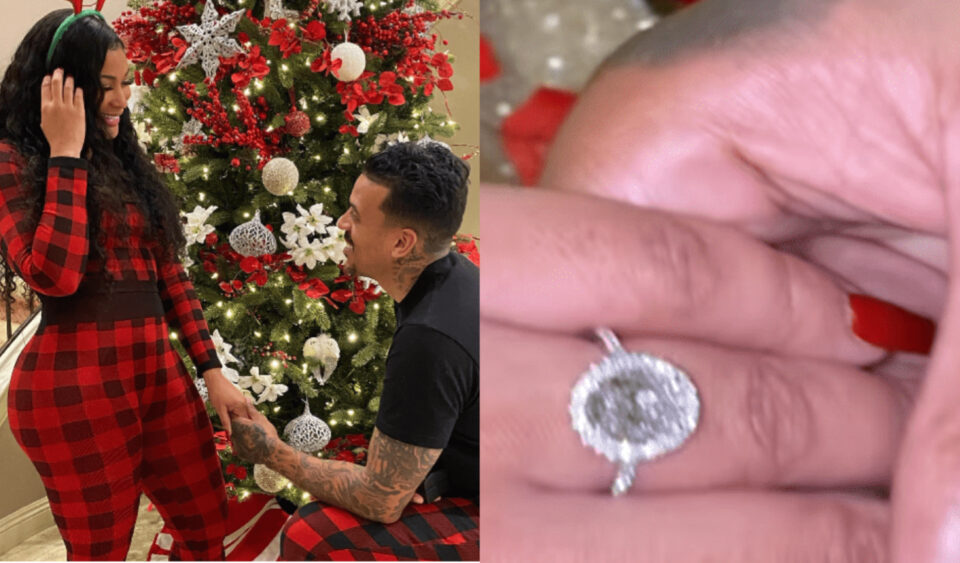 Matt Barnes proposes to Anansa Sims