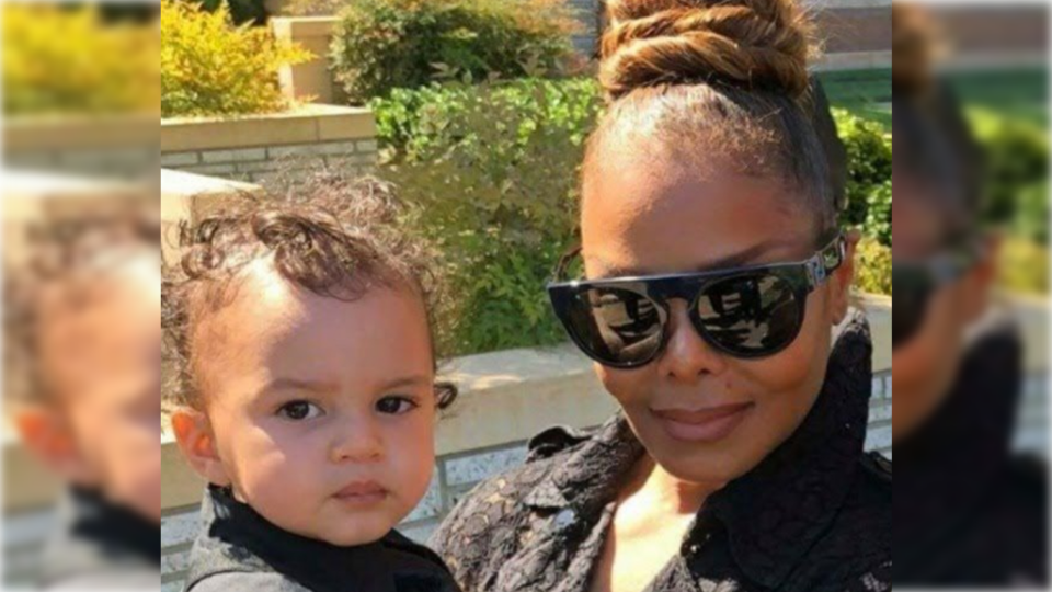 Janet Jackson and son Eissa