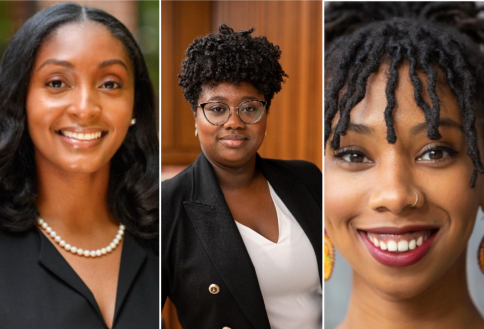 Black Penn editors Chayla Sherrod, Simone Hunter-Hobson, Layla June West