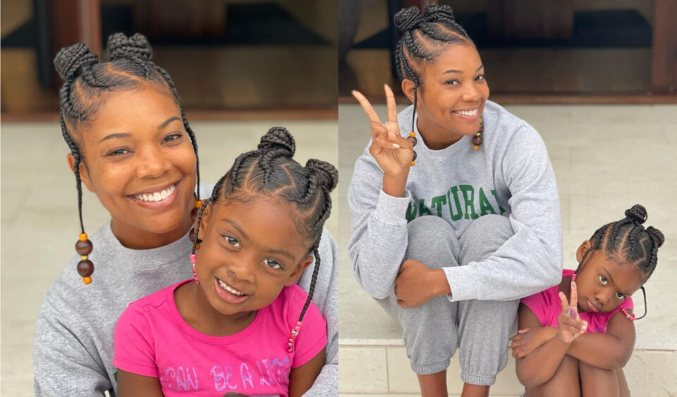 Gabrielle Union and Kaavia James Union Wade