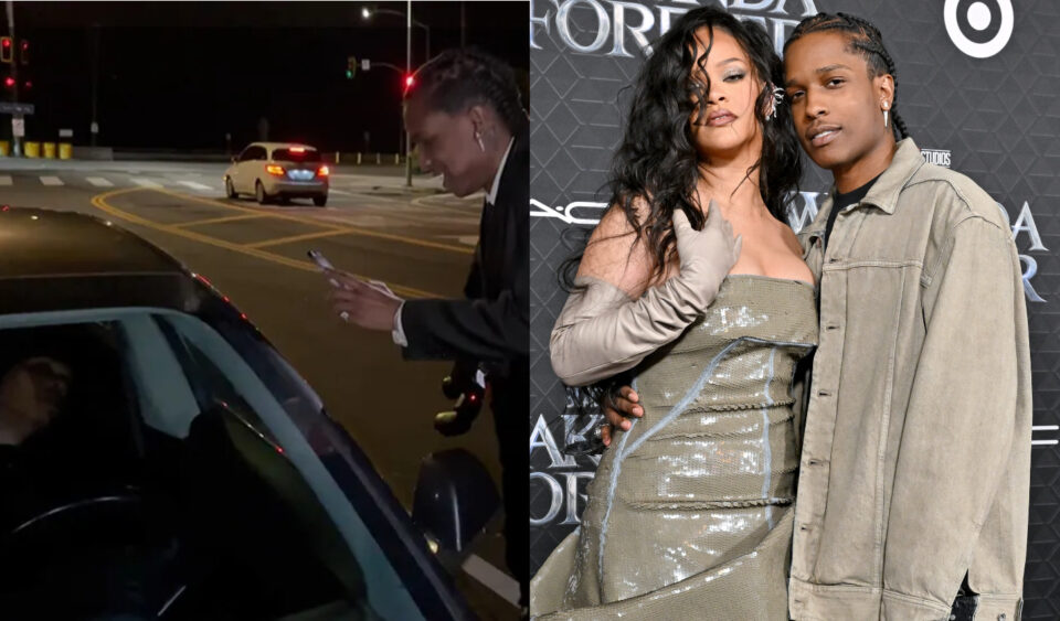 A$AP Rocky films Rihanna's manager sleeping on job