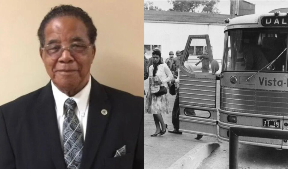 Herbert Young; Freedom Riders disembark from bus