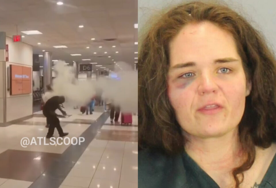 Woman sprays people with fire extinguisher in ATL airport