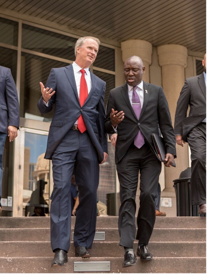 Attorneys Bob Hilliard and Ben Crump