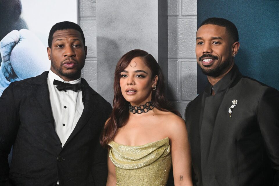 Jonathan Majors, Tessa Thompson and Michael B. Jordan