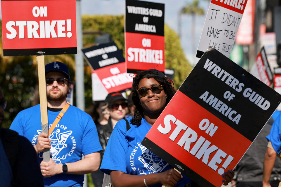 WGA, writers strike, bmf producer, threatening