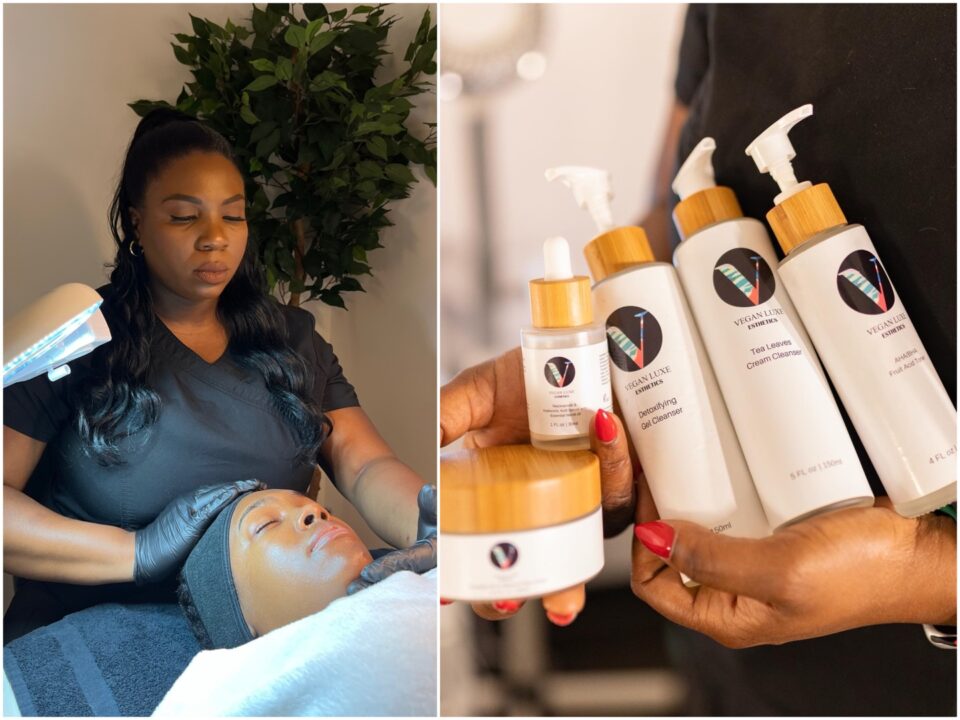 Skincare, black skin