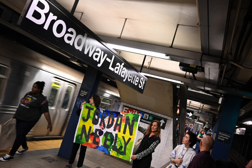 Jordan Neely, protestors, subway