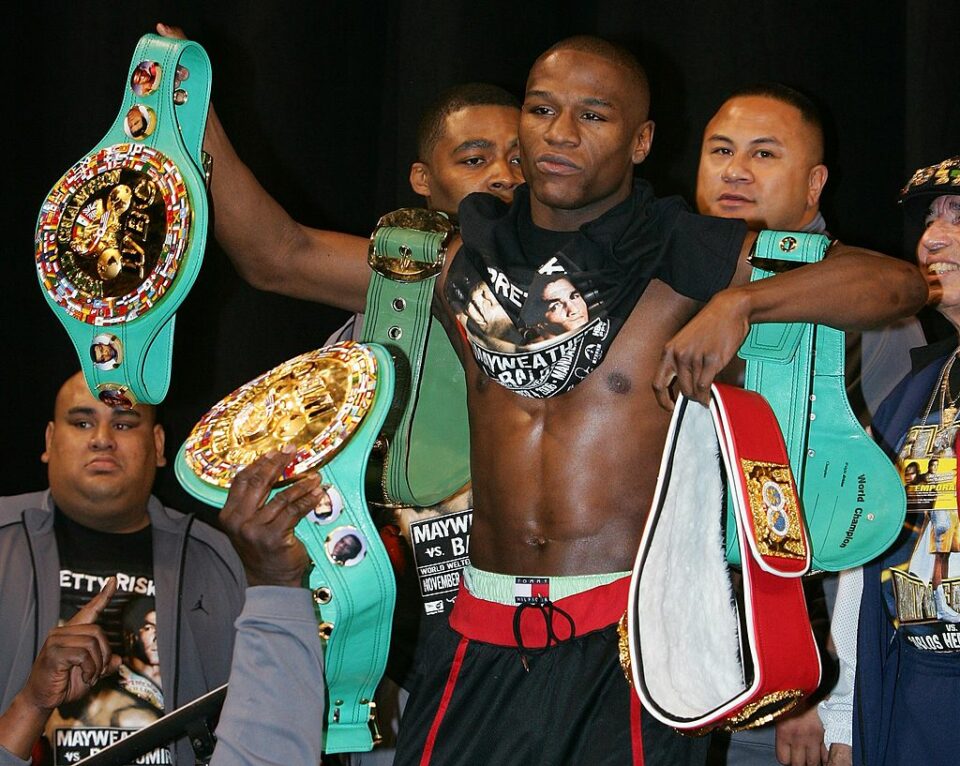Floyd Mayweather, boxing, match, Juneteenth belt, Jon gotti III