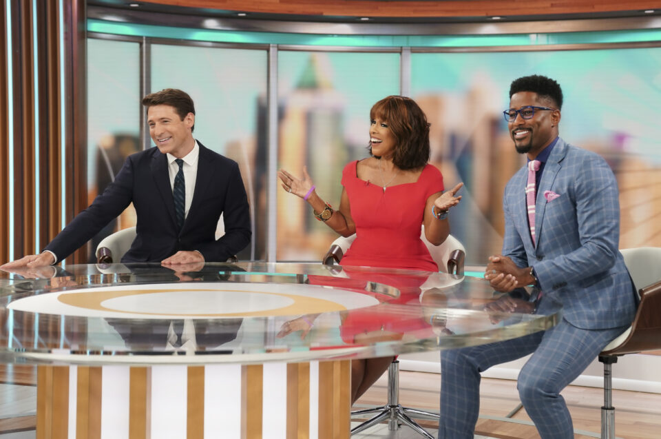 Tony Dokoupil, Gayle King, and Nate Burleson, Dukoupil