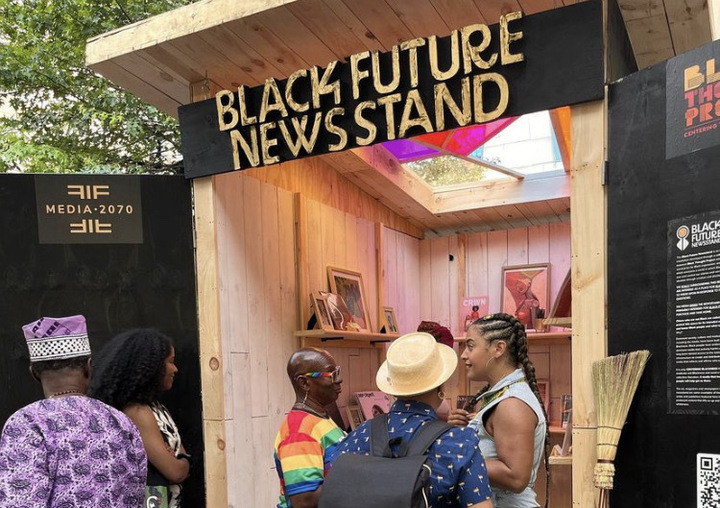 Black thought project, newsstand, media 2070