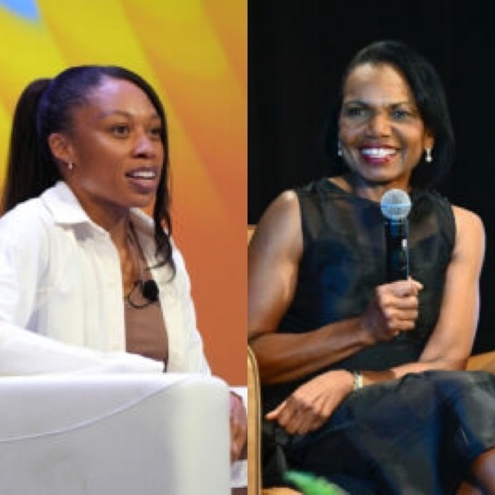 Allyson Felix, Condoleezza Rice, maternal health, wellness