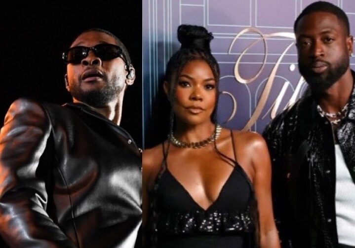 Gabrielle Union, Usher, Dwyane Wade