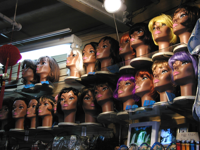 Wig shop, wigs